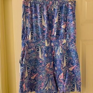 Lilly Pulitzer Jace Strapless Romper Size Medium